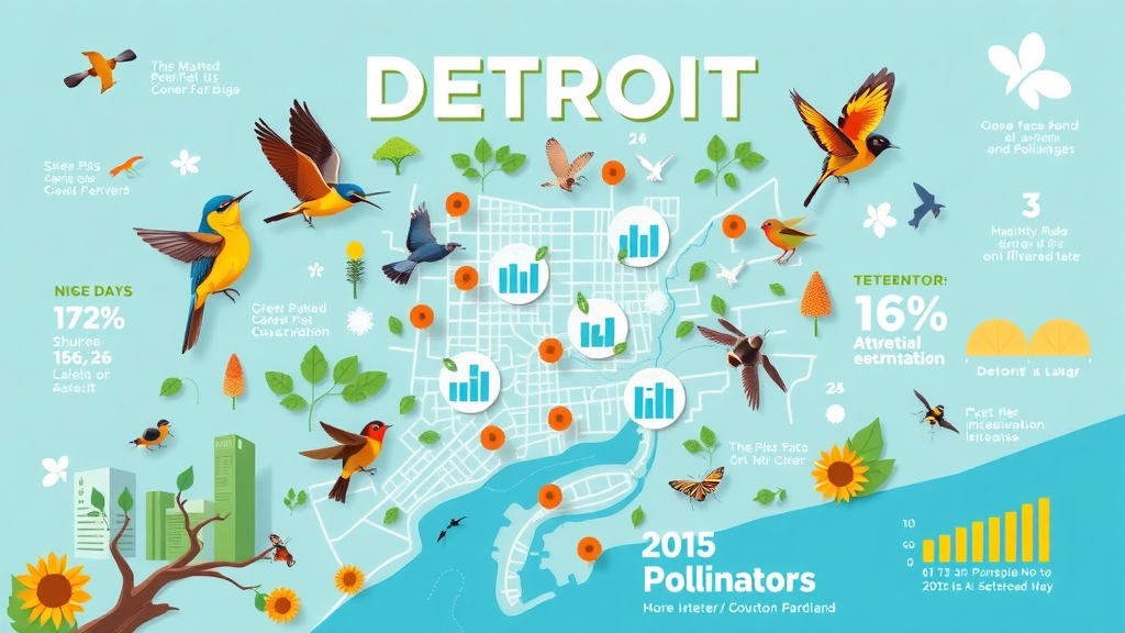 detroit wildlife conservation centers infographic data and city map - wildlife conservation centers in detroit