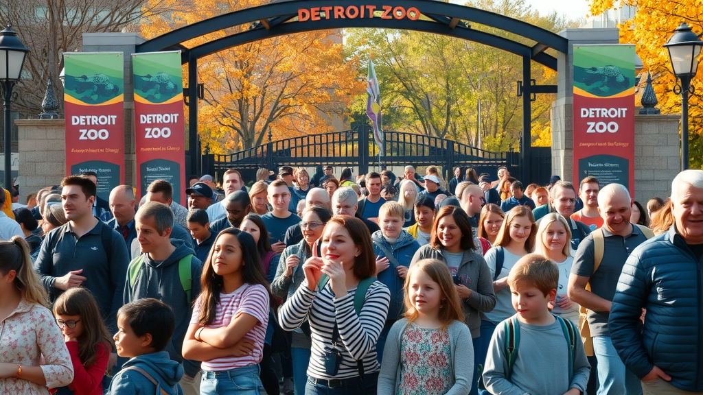 Royal Oak community members gathering at the Detroit Zoo for amphibian conservation events