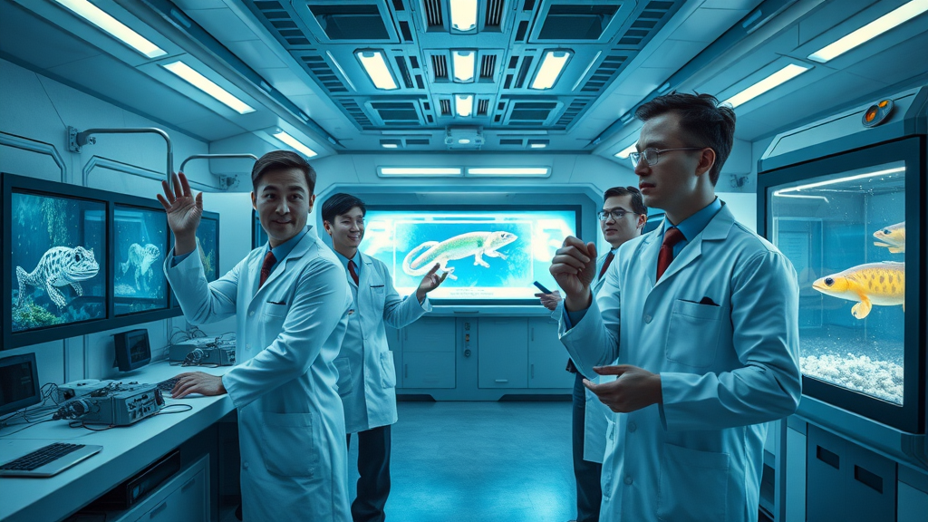 national amphibian conservation center, scientists using advanced technology for amphibian research